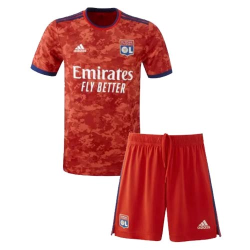 Maillot Football Lyon Exterieur Enfant 2021-22 Rouge